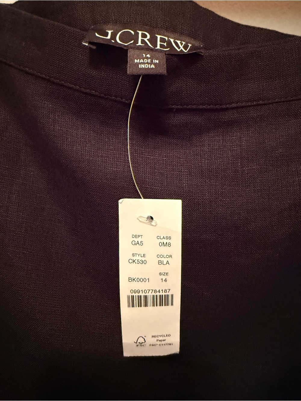 J. Crew Black Mini Skirt with Brand Tag